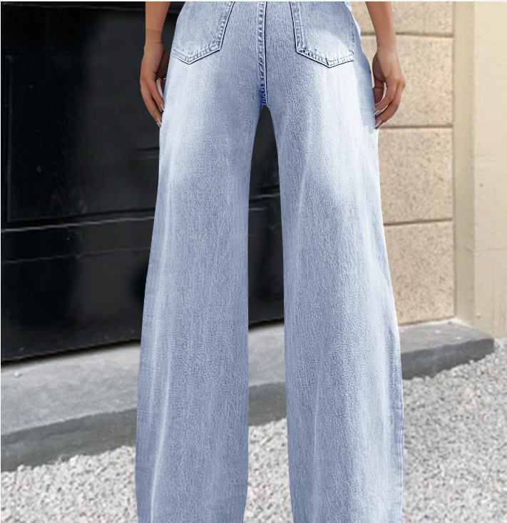 Light Blue Wide Leg Jeans