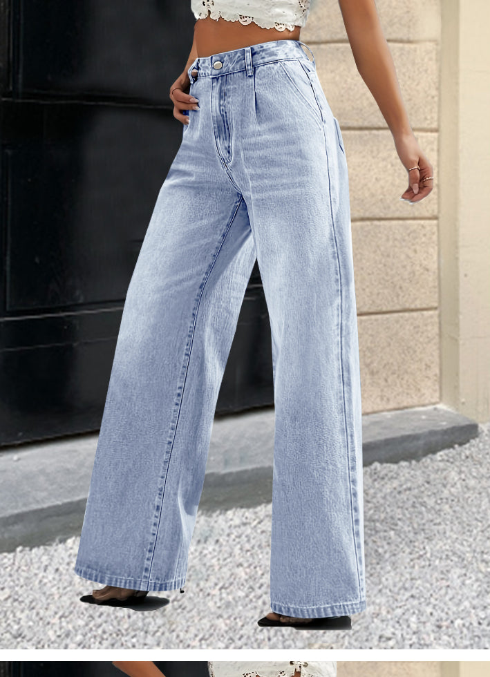 Light Blue Wide Leg Jeans