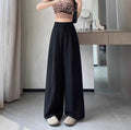 Oversized Tencel linen wide-leg pants